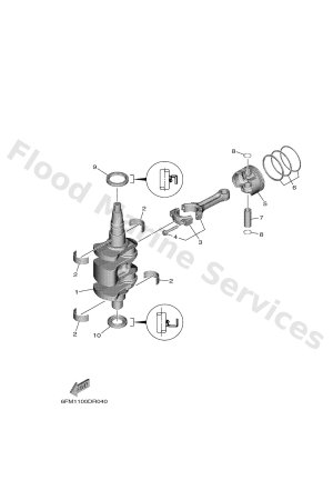 Diagram for CRANKSHAFT & PISTON