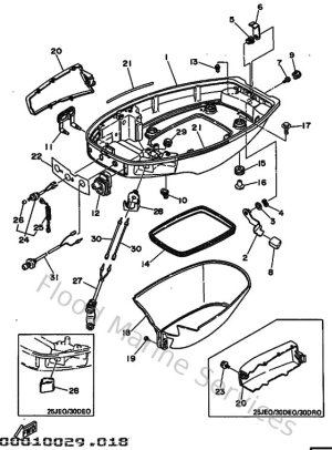 Diagram for Bottom Cowling
