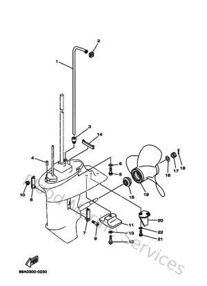 Diagram for Lower Casing & Drive 2