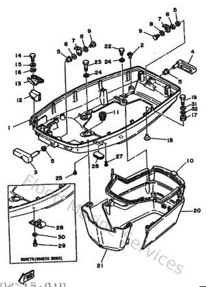 Diagram for Bottom Cowling