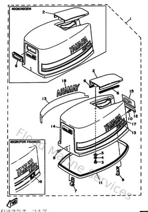 Diagram for Top Cowling