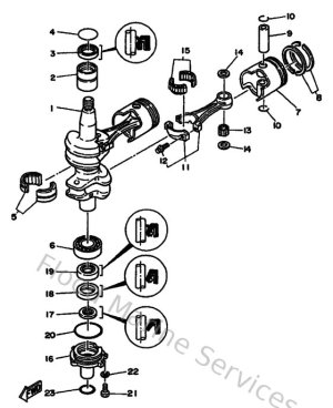 Diagram for Crankshaft & Piston