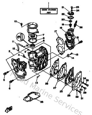 Diagram for Cylinder & Crankcase