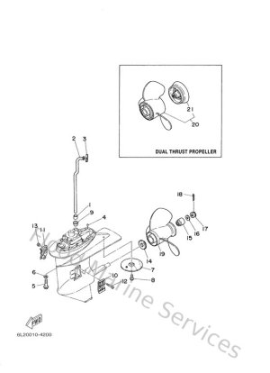 Diagram for Lower Casing. Drive 2