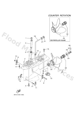 Diagram for LOWER CASING & DRIVE 4