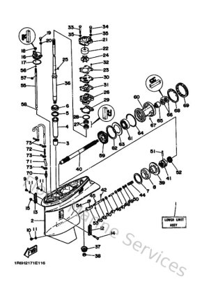 Diagram for Lower Casing & Drive 1