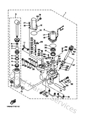 Diagram for Power Trim & Tilt Assy 1