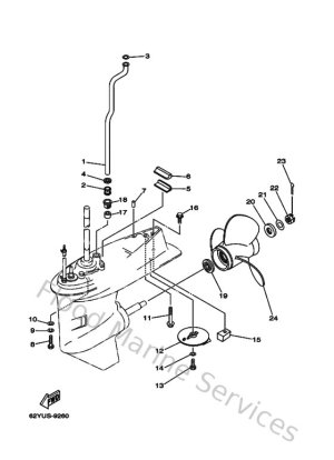 Diagram for Lower Casing & Drive 2