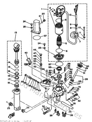 Diagram for Power Trim & Tilt Assy