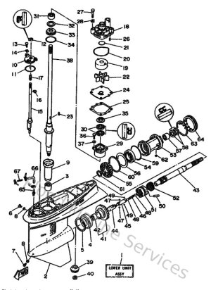Diagram for Lower Casing & Drive 1
