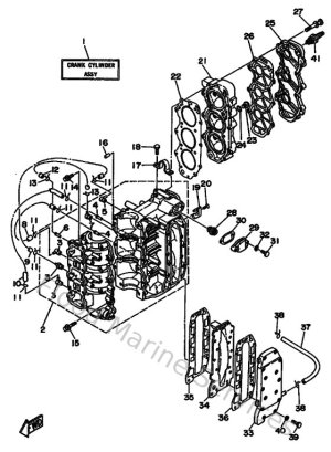 Diagram for Cylinder & Crankcase