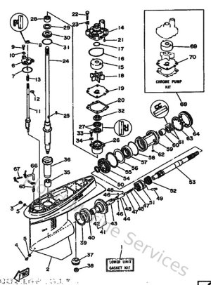 Diagram for Lower Casing & Drive 1