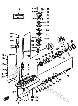 Diagram for Lower Casing & Drive 1