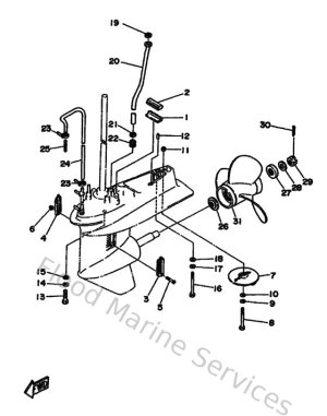 Diagram for Lower Casing & Drive 2