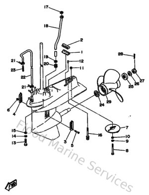 Diagram for Lower Casing & Drive 2