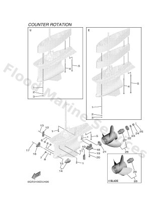 Diagram for LOWER CASING & DRIVE 6