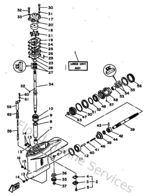 Diagram for Lower Casing & Drive