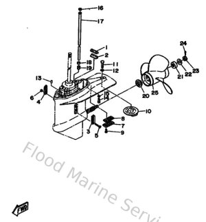 Diagram for Lower Casing & Drive 2