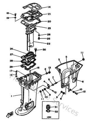 Diagram for Upper Casing
