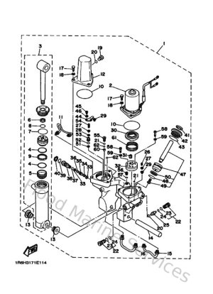 Diagram for Power Trim & Tilt Assy 2