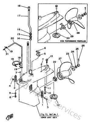 Diagram for Lower Casing & Drive 2