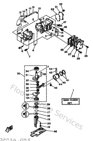 Diagram for Cylinder & Crankcase