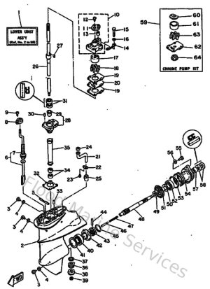 Diagram for Lower Casing & Drive 1