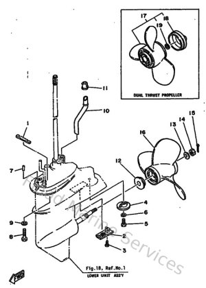 Diagram for Lower Casing & Drive 2