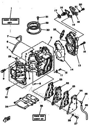 Diagram for Cylinder & Crankcase