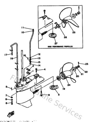Diagram for Lower Casing & Drive