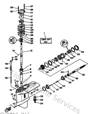 Diagram for Lower Casing & Drive 1