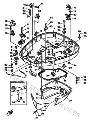 Diagram for Bottom Cowling