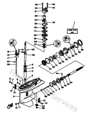 Diagram for Lower Casing & Drive