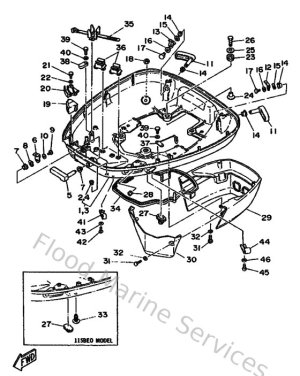 Diagram for Bottom Cowling