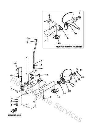 Diagram for Lower Casing & Drive 2