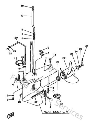 Diagram for Lower Casing & Drive 2