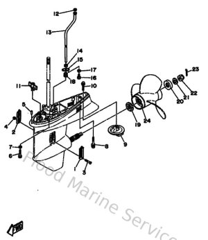 Diagram for Lower Casing & Drive 2