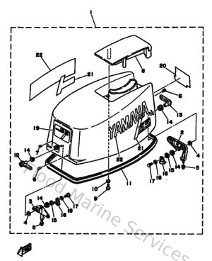 Diagram for Top Cowling