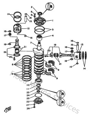 Diagram for Crankshaft & Piston