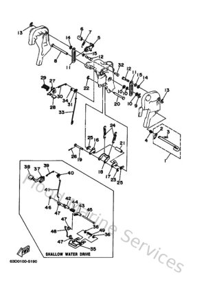 Diagram for Bracket 3 (MANUAL TILT)