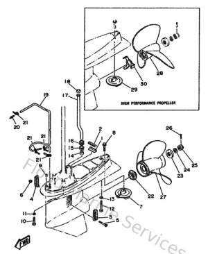 Diagram for Lower Casing & Drive 2