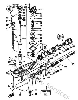 Diagram for Lower Casing & Drive