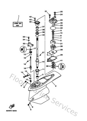 Diagram for Lower Casing & Drive 1