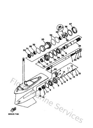 Diagram for Lower Casing & Drive 2