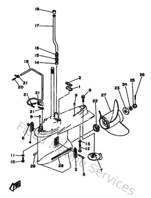 Diagram for Lower Casing & Drive 2