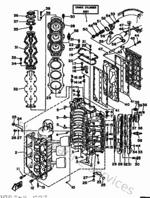 Diagram for Cylinder & Crankcase
