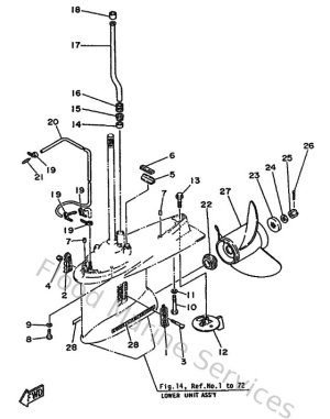 Diagram for Lower Casing & Drive 2