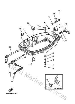 Diagram for Bottom Cowling