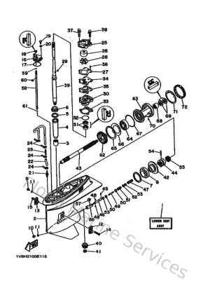Diagram for Lower Casing & Drive 1