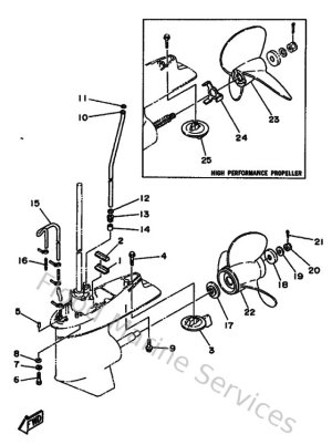 Diagram for Lower Casing & Drive 2